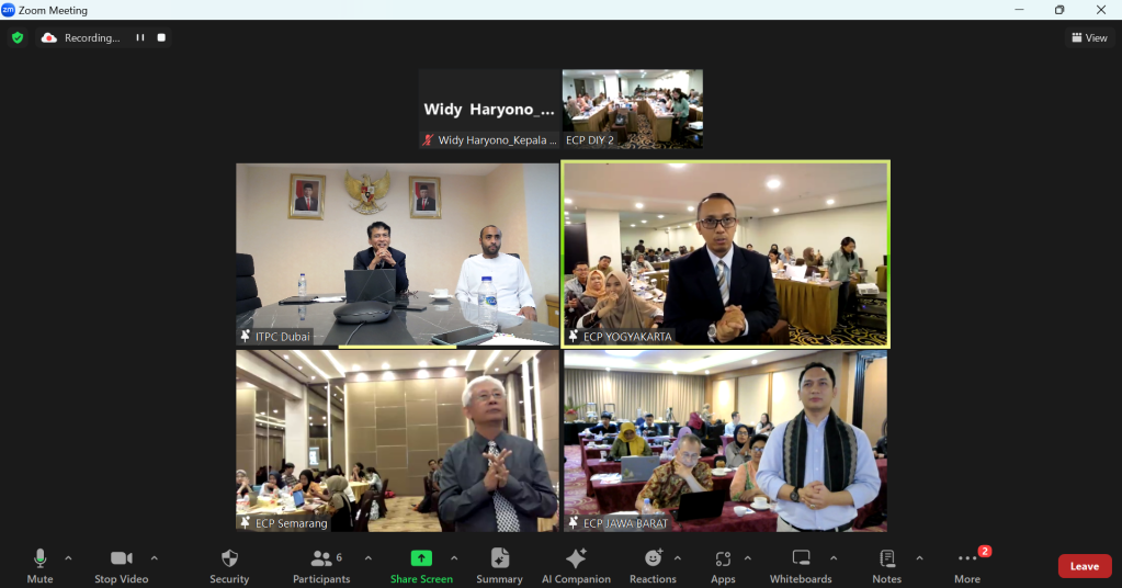 Webinar PPEJP Kemendag Bersama ECP Bandung